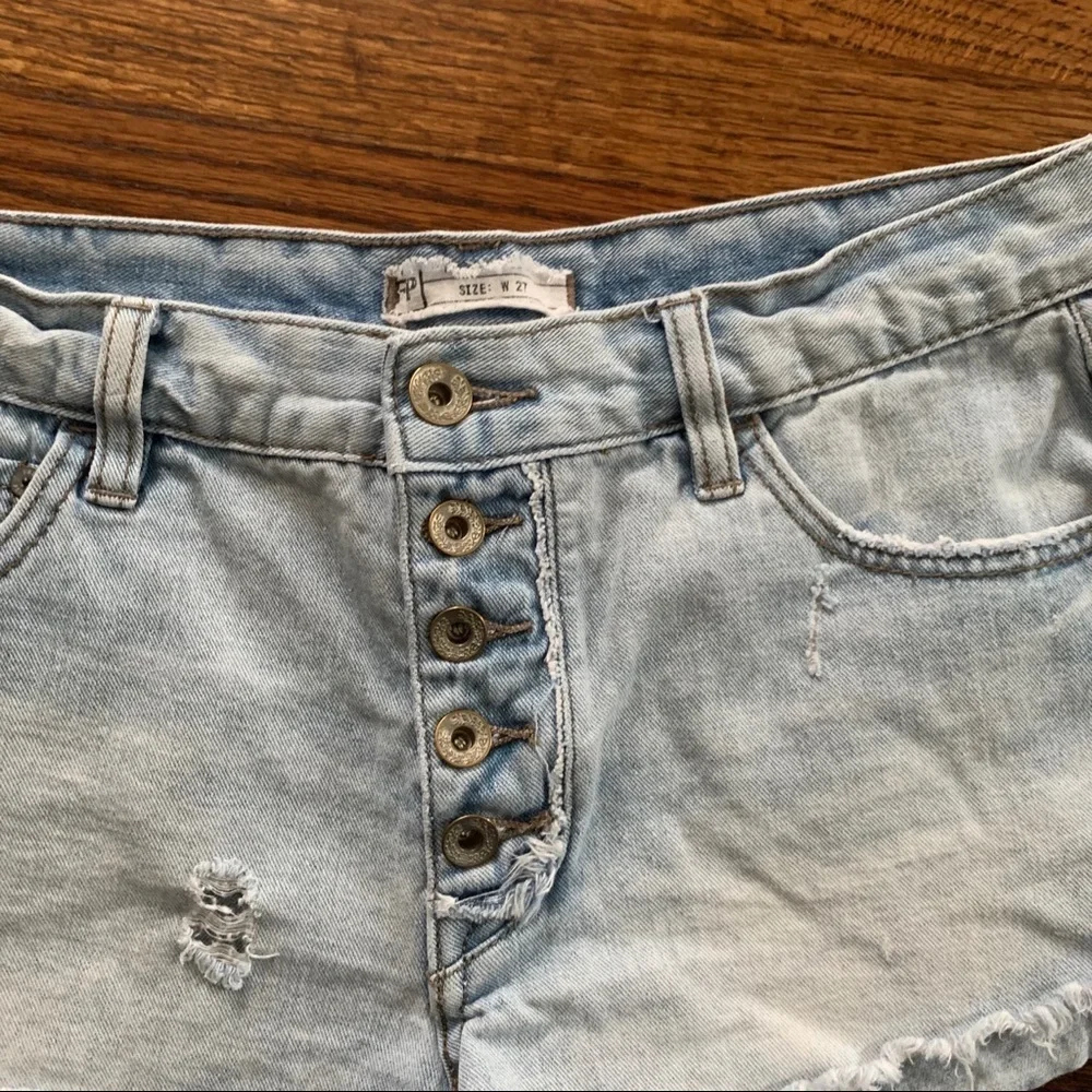 Free People Jean Shorts
